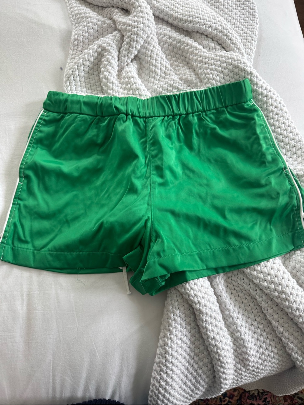 Zara satin shorts
